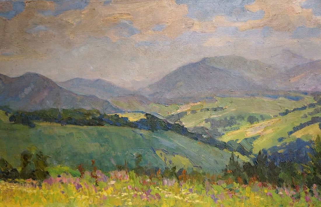 Oil painting Mountain landscape Zhabinsky Leonid Andreevich - 3