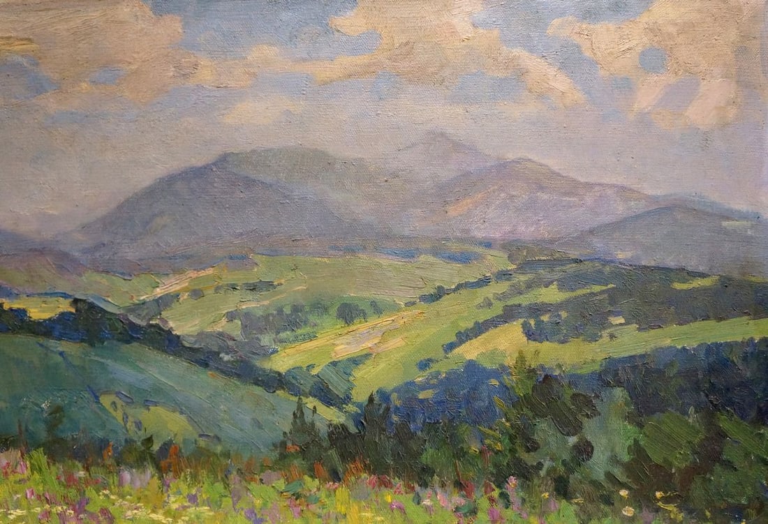 Oil painting Mountain landscape Zhabinsky Leonid Andreevich - 4