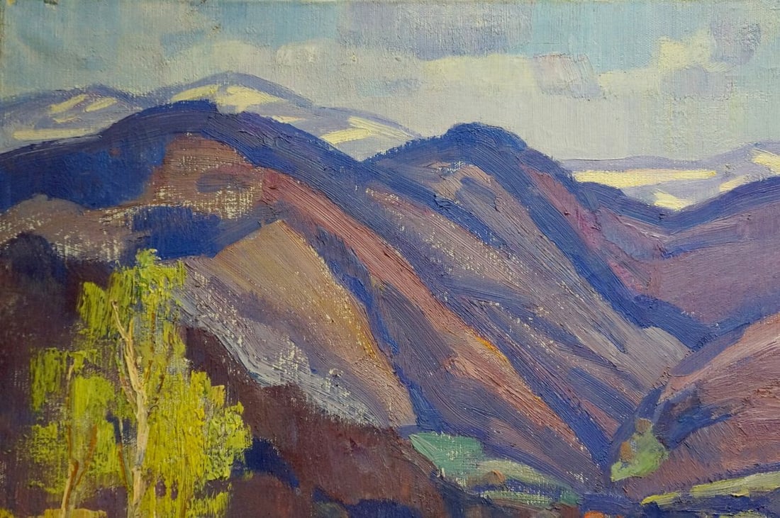 Oil painting Mountain landscape Gabda Vasily Georgievich - 3
