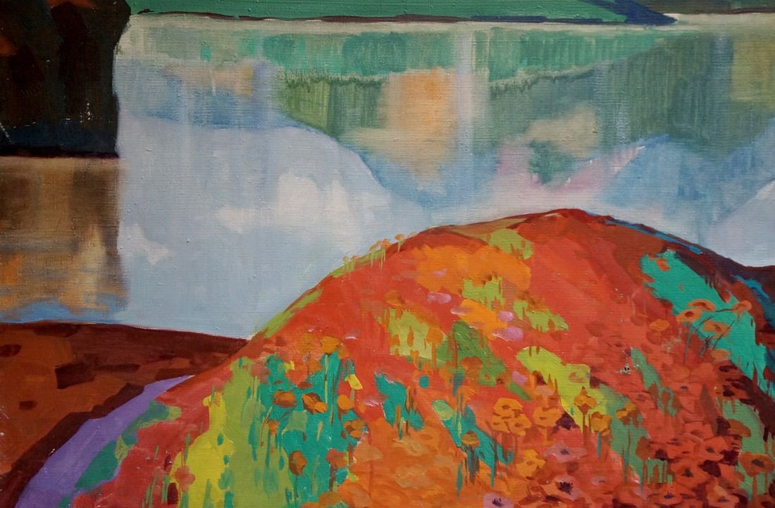 Oil painting Mountain landscape Atayan Armen Arshakovich - 2