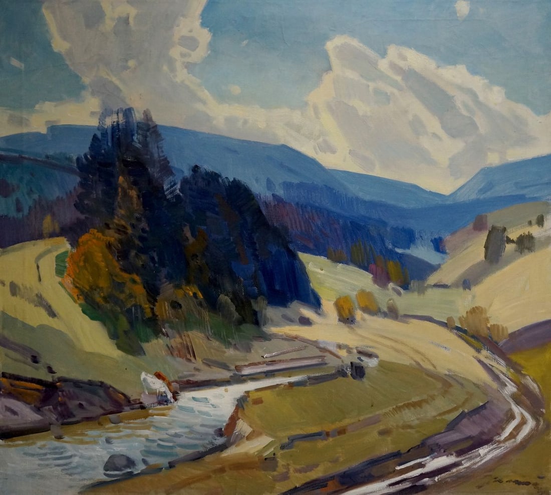 Oil painting Mountain plains Kashshay Anton Mikhailovich (1 of 9)