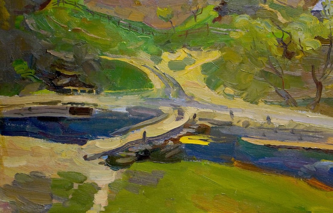 Oil painting Mountain village Shutev Ivan Mikhailovich - 2