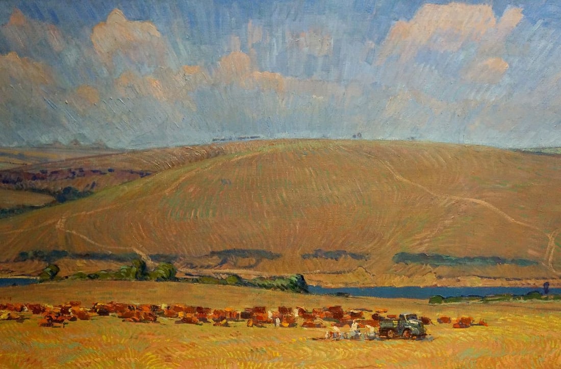 Oil painting Field work Kravtsov Nikolay Fedorovich - 4