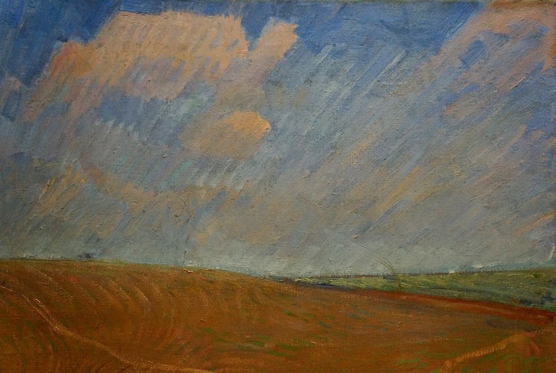 Oil painting Field work Kravtsov Nikolay Fedorovich - 5