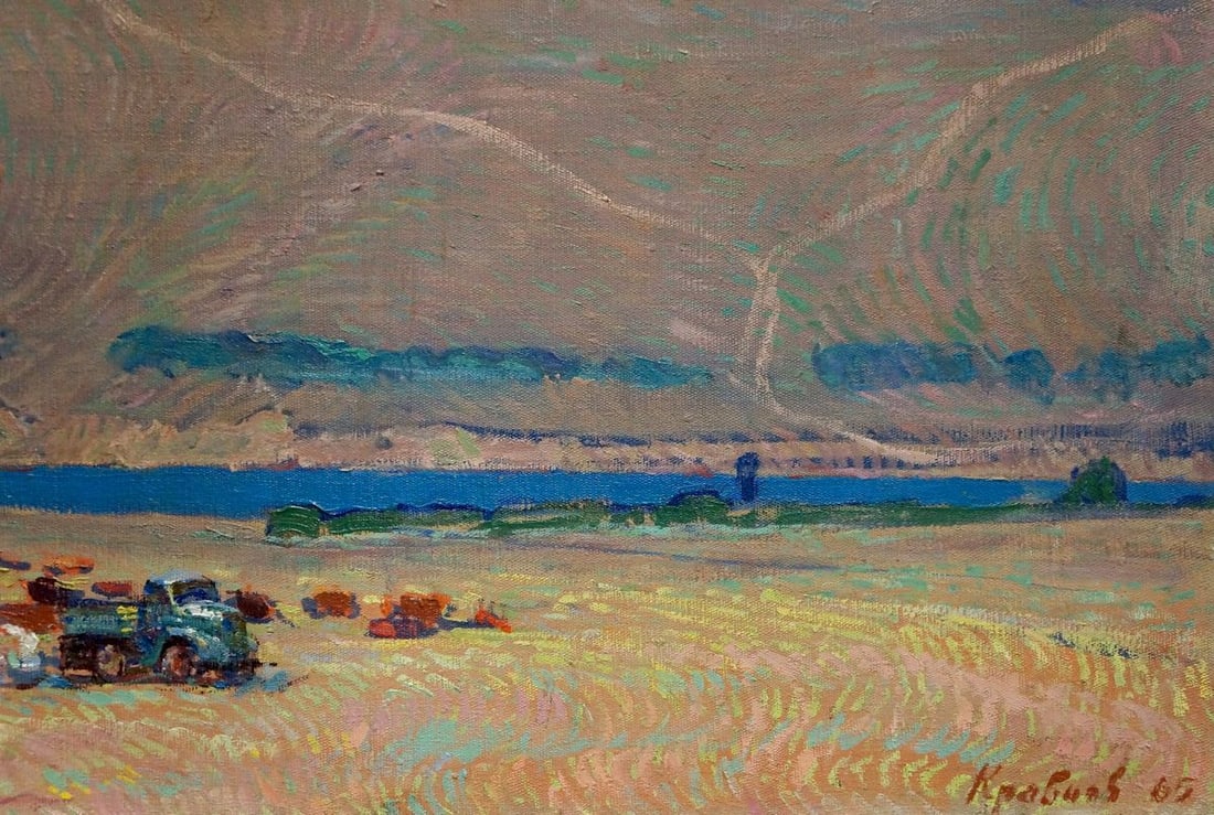 Oil painting Field work Kravtsov Nikolay Fedorovich - 6