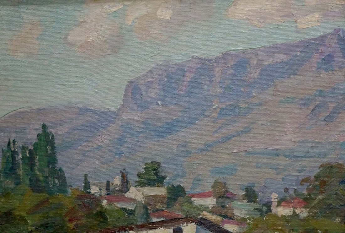 Oil painting Kisel Ivan Gordeevich City landscape - 3