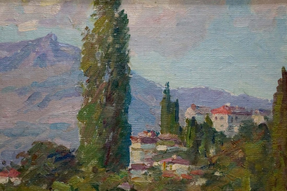 Oil painting Kisel Ivan Gordeevich City landscape - 4