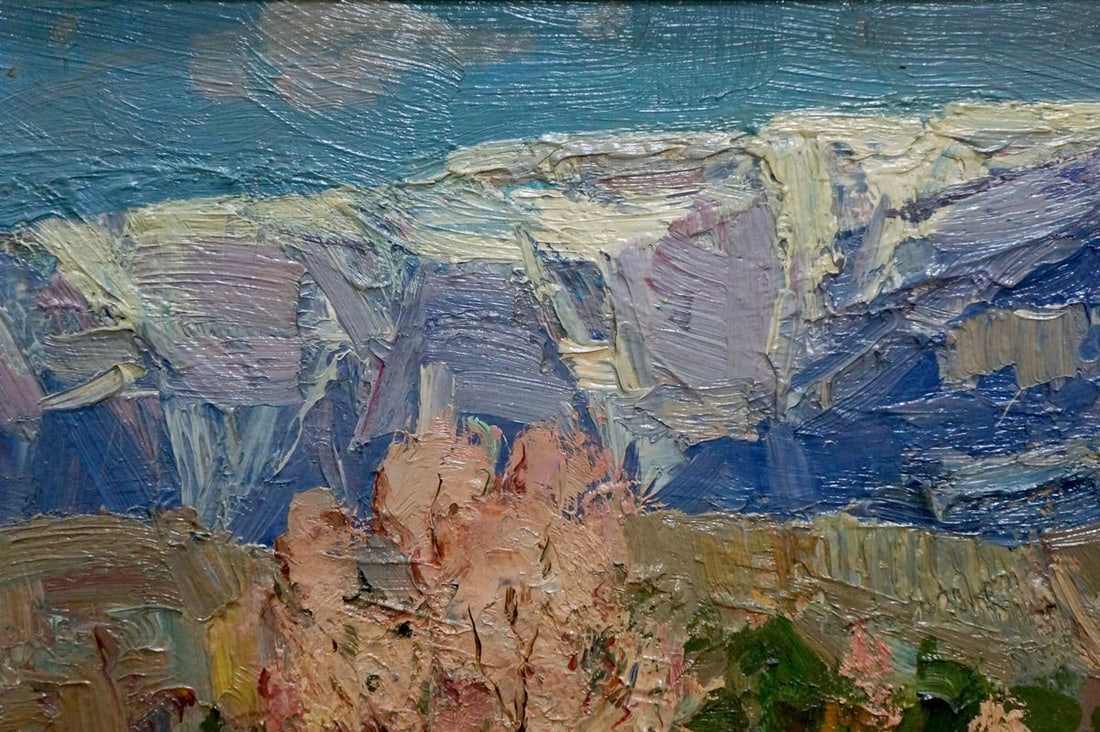 Oil painting Mountain landscape Strelov Arkady Efimovich - 3