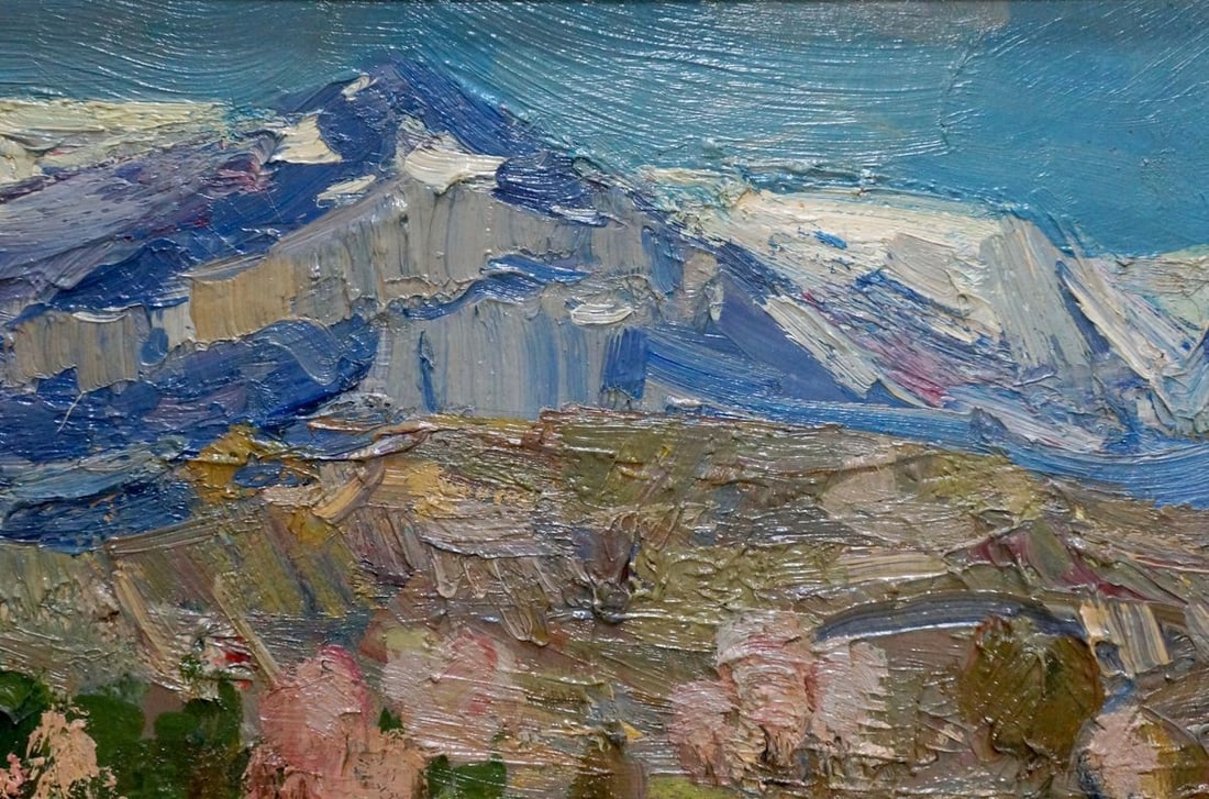 Oil painting Mountain landscape Strelov Arkady Efimovich - 4