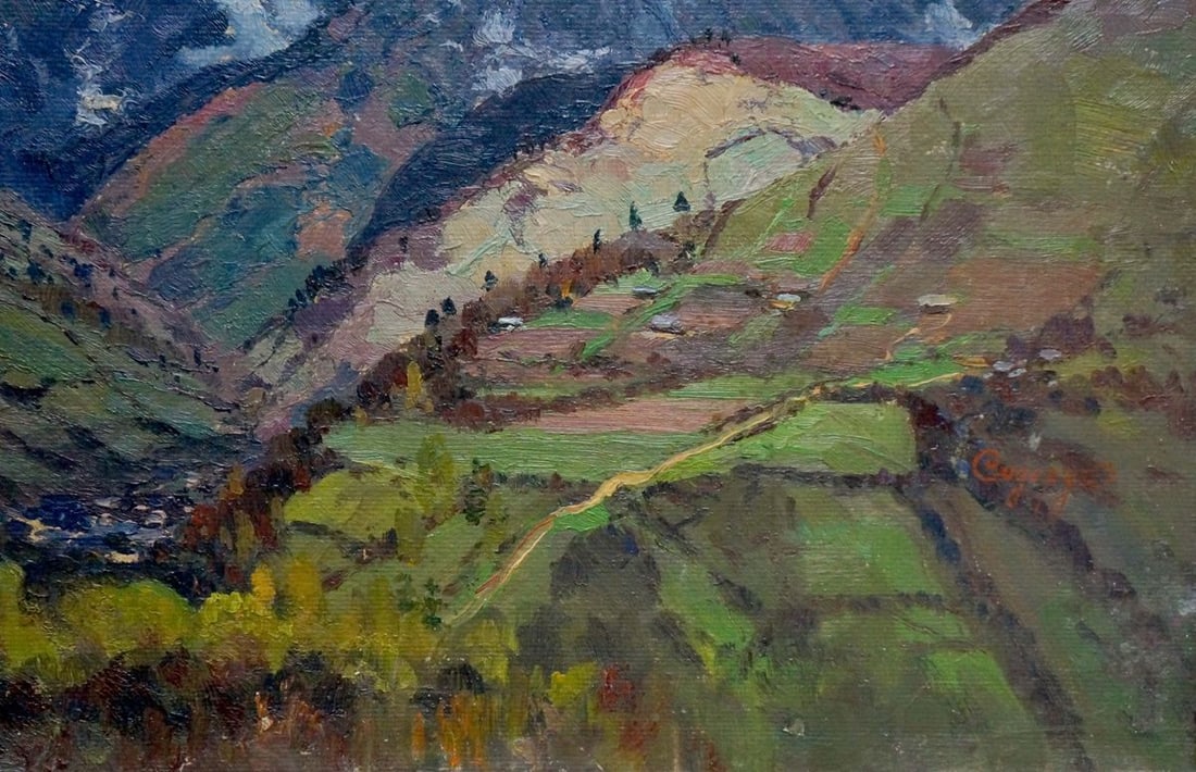 Oil painting Mountain landscape Sidoruk Vladimir Fedorovich - 5