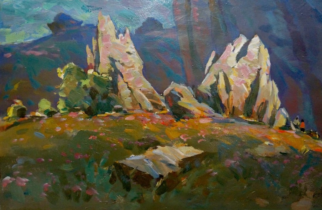 Oil painting Rock landscape Bakaev Sergey Ivanovich - 2