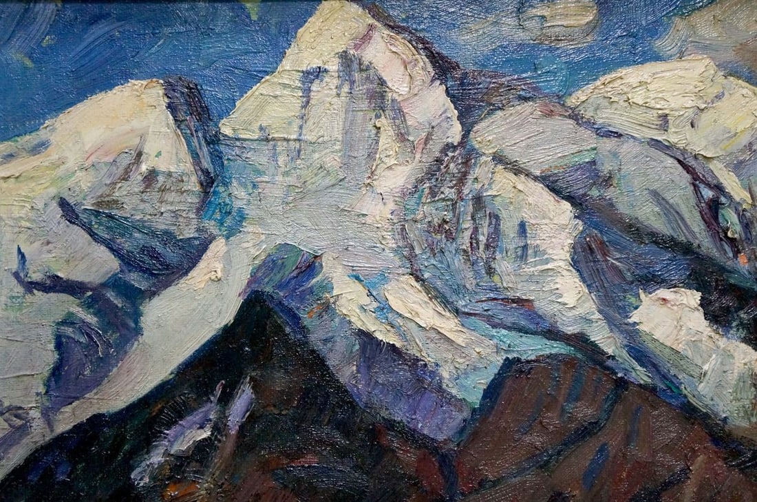 Oil painting Mountains landscape Brendel Olga Vladimirovna - 3