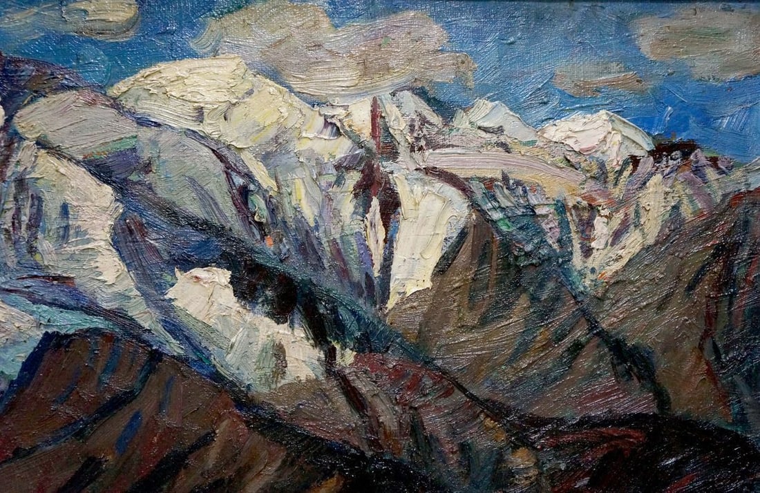 Oil painting Mountains landscape Brendel Olga Vladimirovna - 4