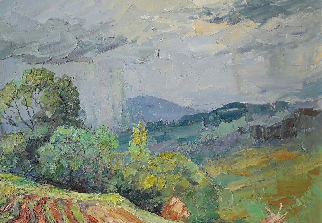 Oil painting It is rainy Serdyuk Boris Petrovich - 4
