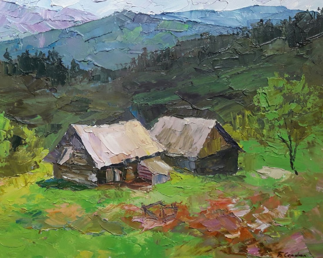 Oil painting On the slopes Serdyuk Boris Petrovich - 2