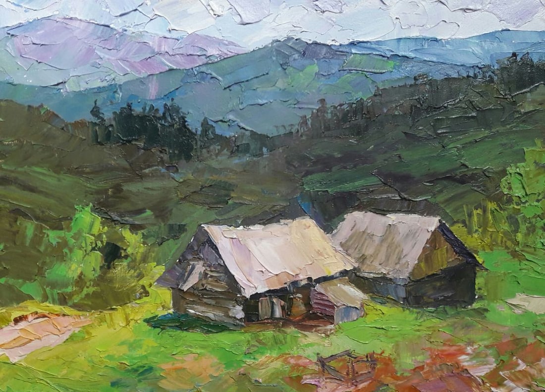 Oil painting On the slopes Serdyuk Boris Petrovich - 3