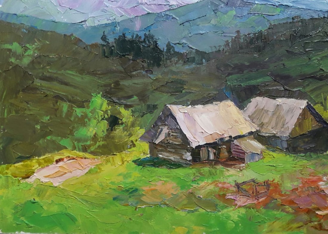 Oil painting On the slopes Serdyuk Boris Petrovich - 4