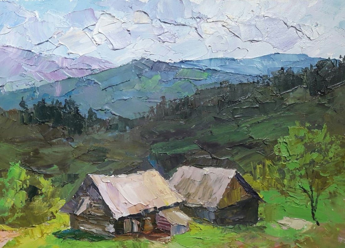 Oil painting On the slopes Serdyuk Boris Petrovich - 5