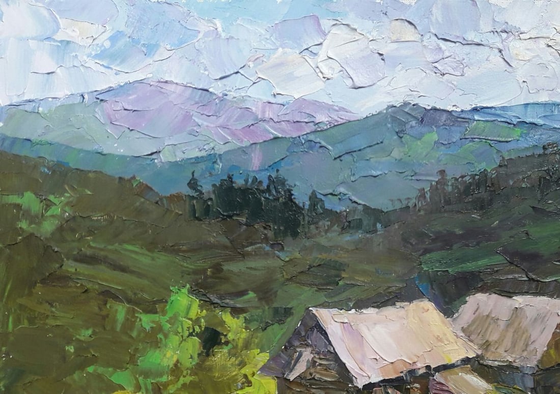 Oil painting On the slopes Serdyuk Boris Petrovich - 6
