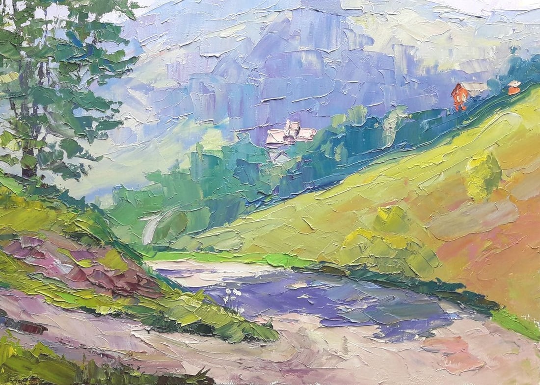 Oil painting Carpathian air Serdyuk Boris Petrovich - 4