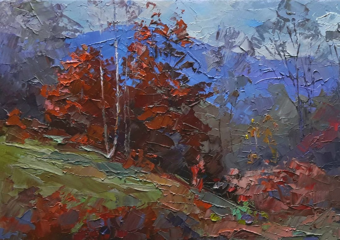 Oil painting Burning autumn Serdyuk Boris Petrovich - 2
