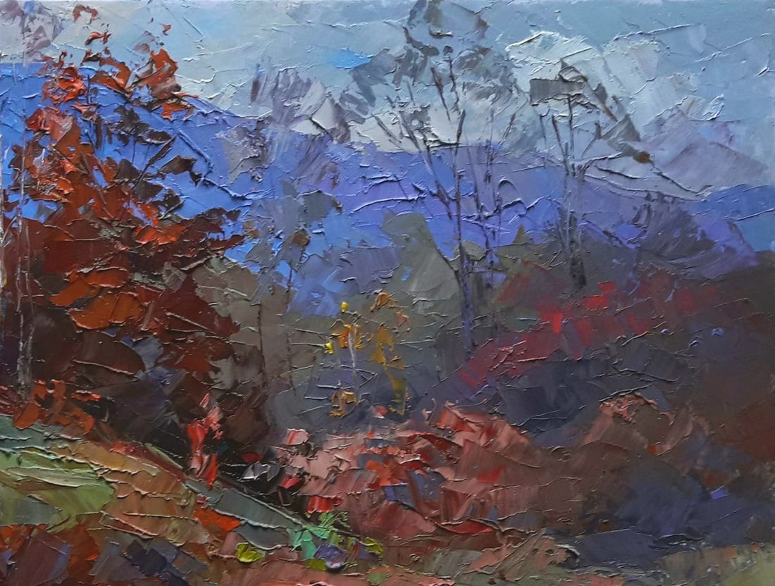 Oil painting Burning autumn Serdyuk Boris Petrovich - 3