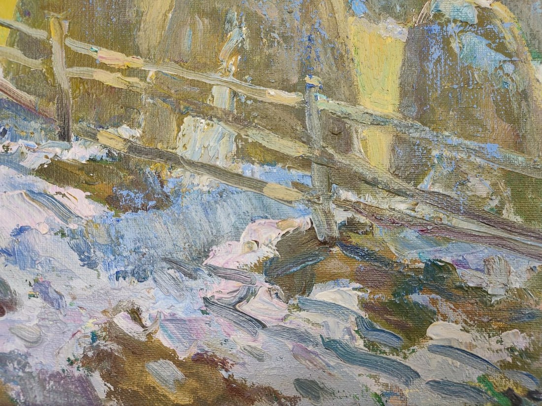 Oil painting spring in the Carpathians Mishurovsky V. V. - 3