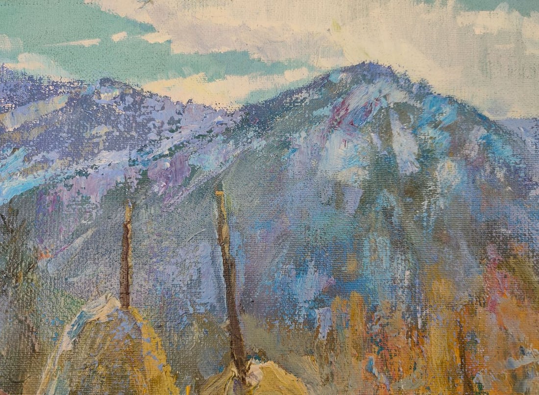 Oil painting spring in the Carpathians Mishurovsky V. V. - 6