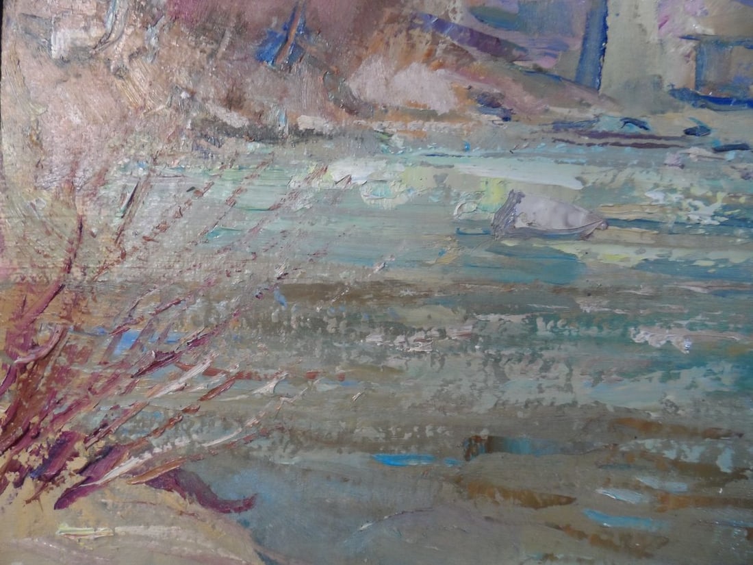 Oil painting Bridge in mountains Mishurovsky V. V. - 4