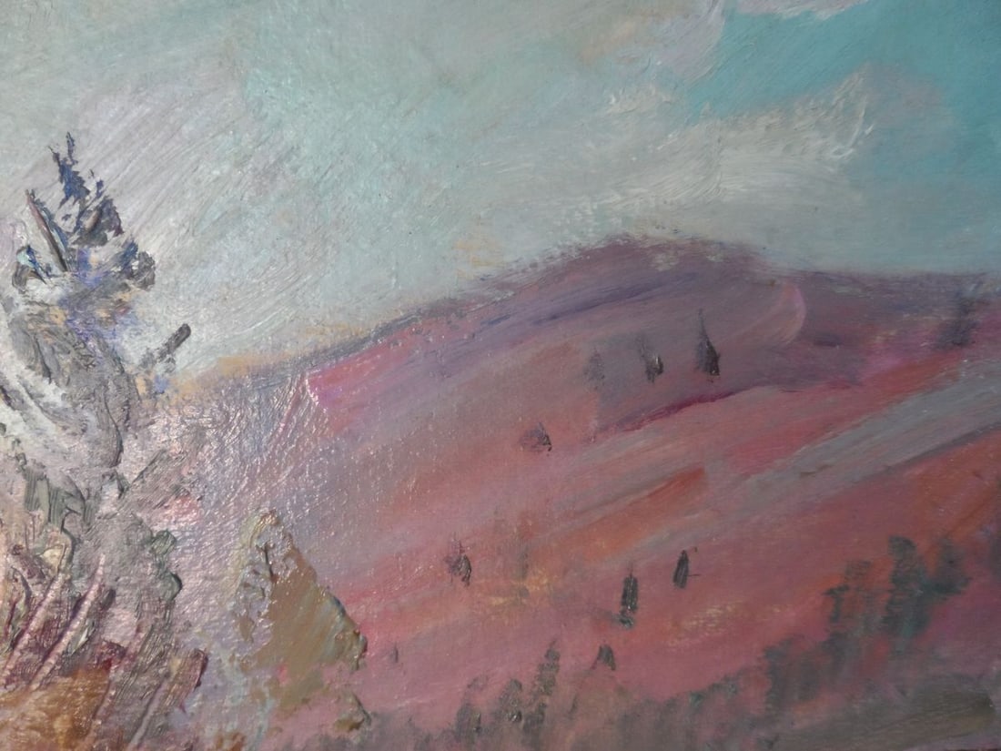 Oil painting Bridge in mountains Mishurovsky V. V. - 5