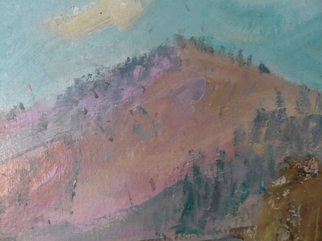 Oil painting Bridge in mountains Mishurovsky V. V. - 6