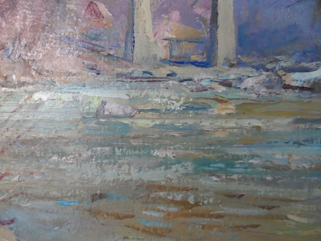 Oil painting Bridge in mountains Mishurovsky V. V. - 8