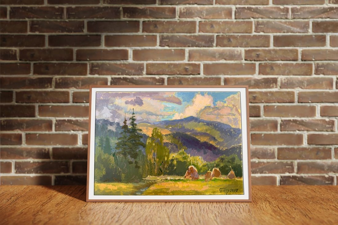 Oil painting In the Carpathians Batrakov Vladimir Grigorievich - 2