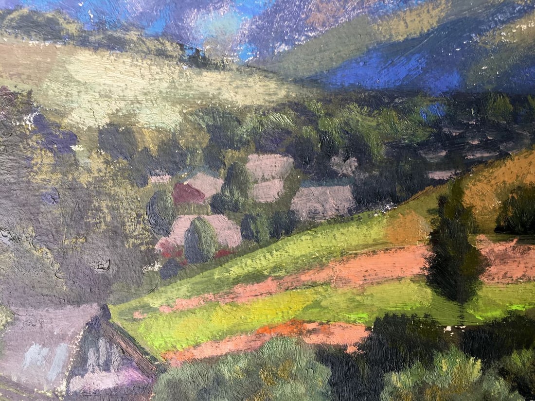 Oil painting Somewhere in the Carpathians Batrakov Vladimir Grigorievich - 11