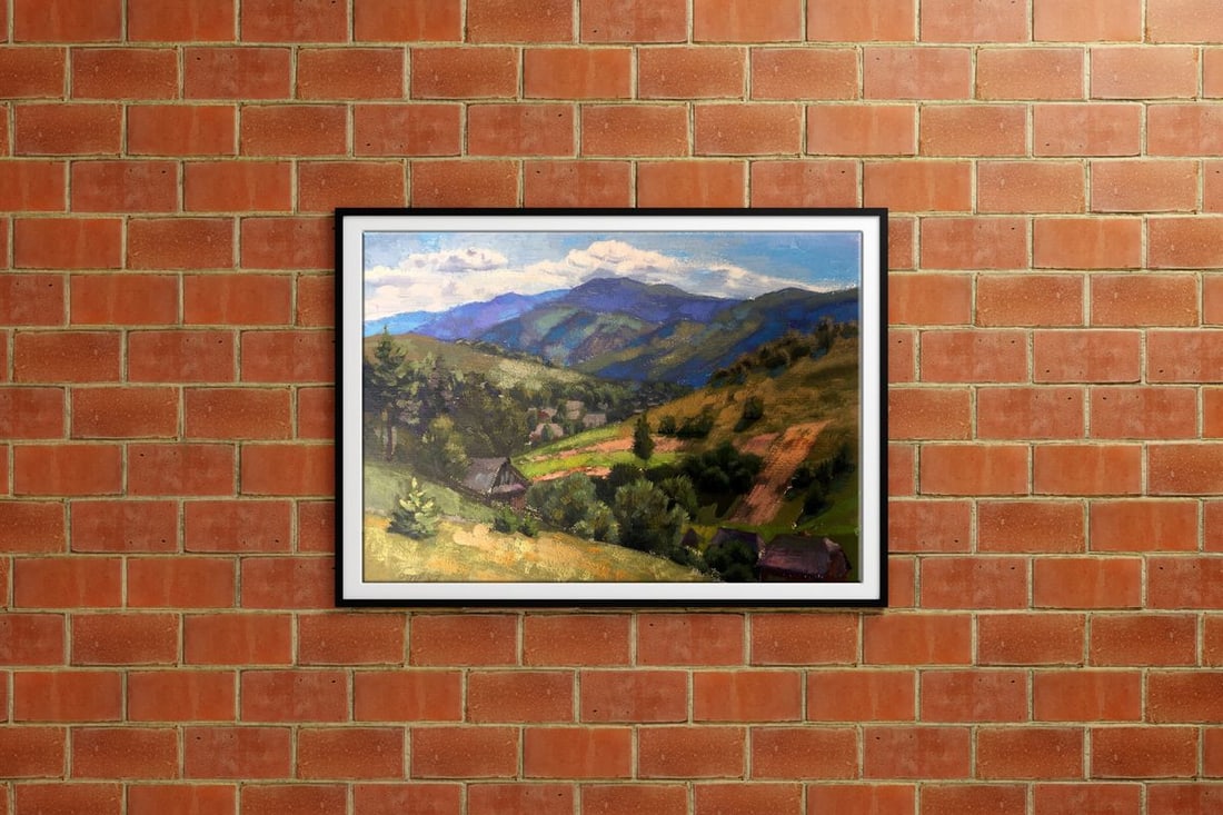 Oil painting Somewhere in the Carpathians Batrakov Vladimir Grigorievich - 2
