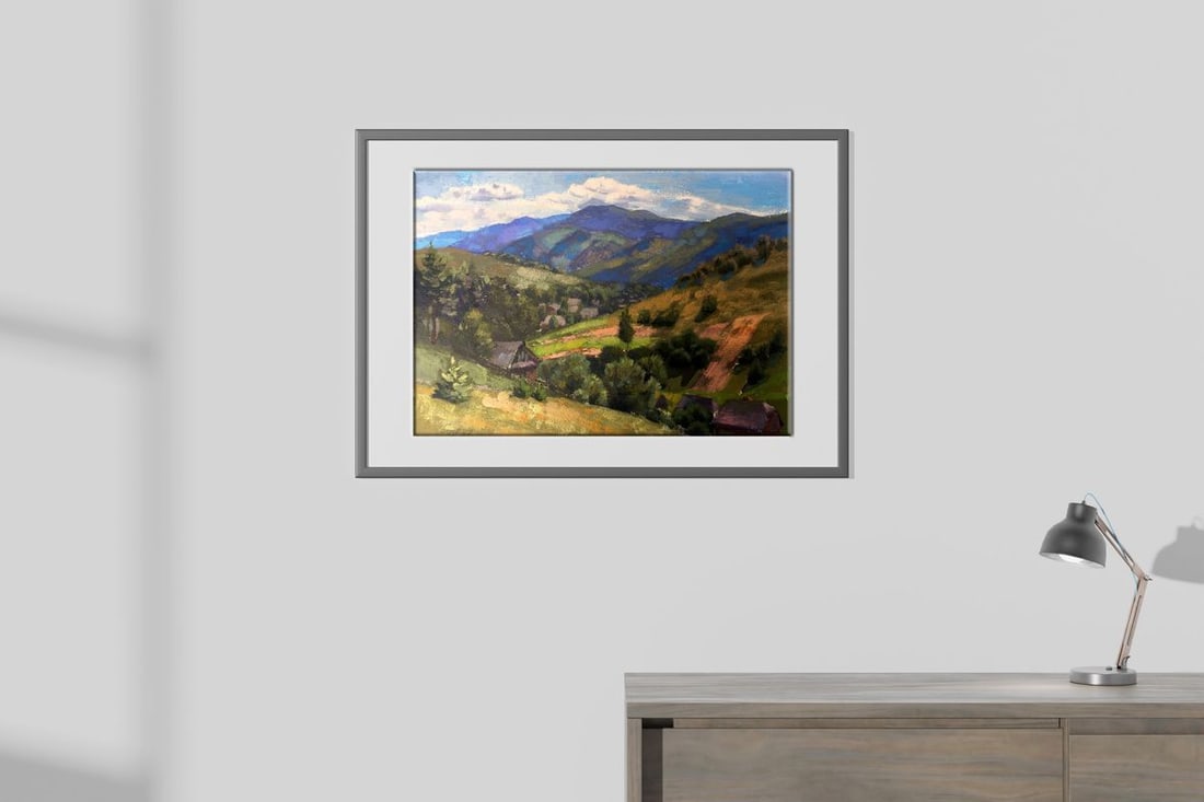 Oil painting Somewhere in the Carpathians Batrakov Vladimir Grigorievich - 3