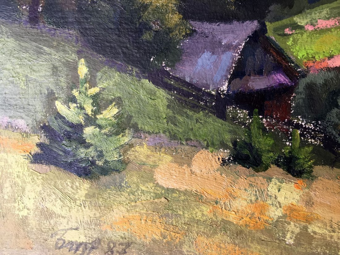 Oil painting Somewhere in the Carpathians Batrakov Vladimir Grigorievich - 4