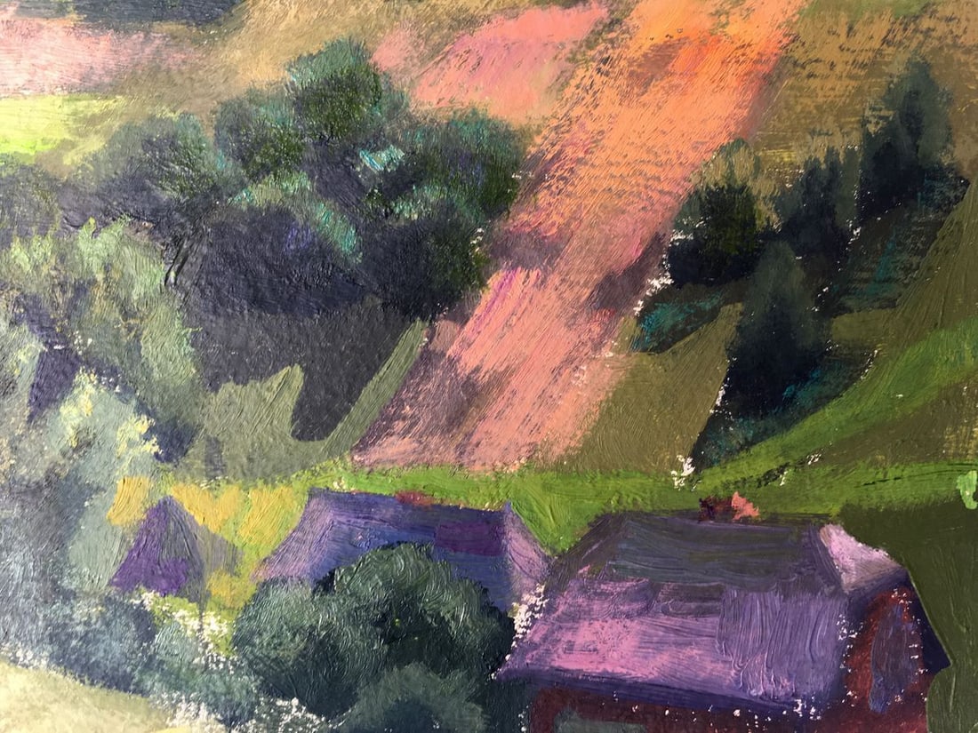 Oil painting Somewhere in the Carpathians Batrakov Vladimir Grigorievich - 7