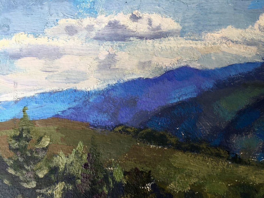 Oil painting Somewhere in the Carpathians Batrakov Vladimir Grigorievich - 8