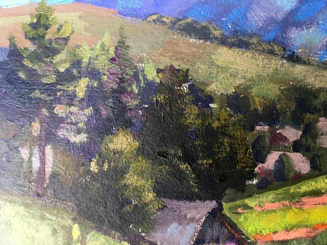 Oil painting Somewhere in the Carpathians Batrakov Vladimir Grigorievich - 9