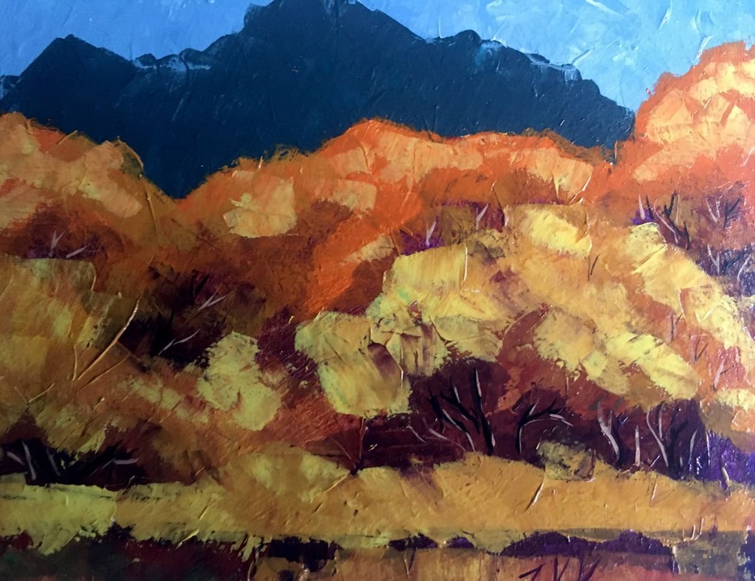 Oil painting Autumn mountains Zadorozhnya V. V. - 11