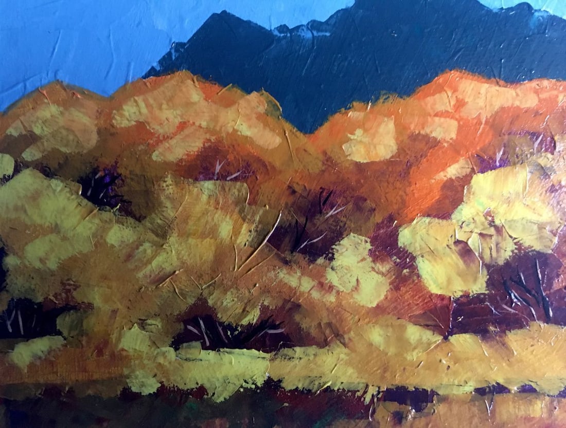 Oil painting Autumn mountains Zadorozhnya V. V. - 4