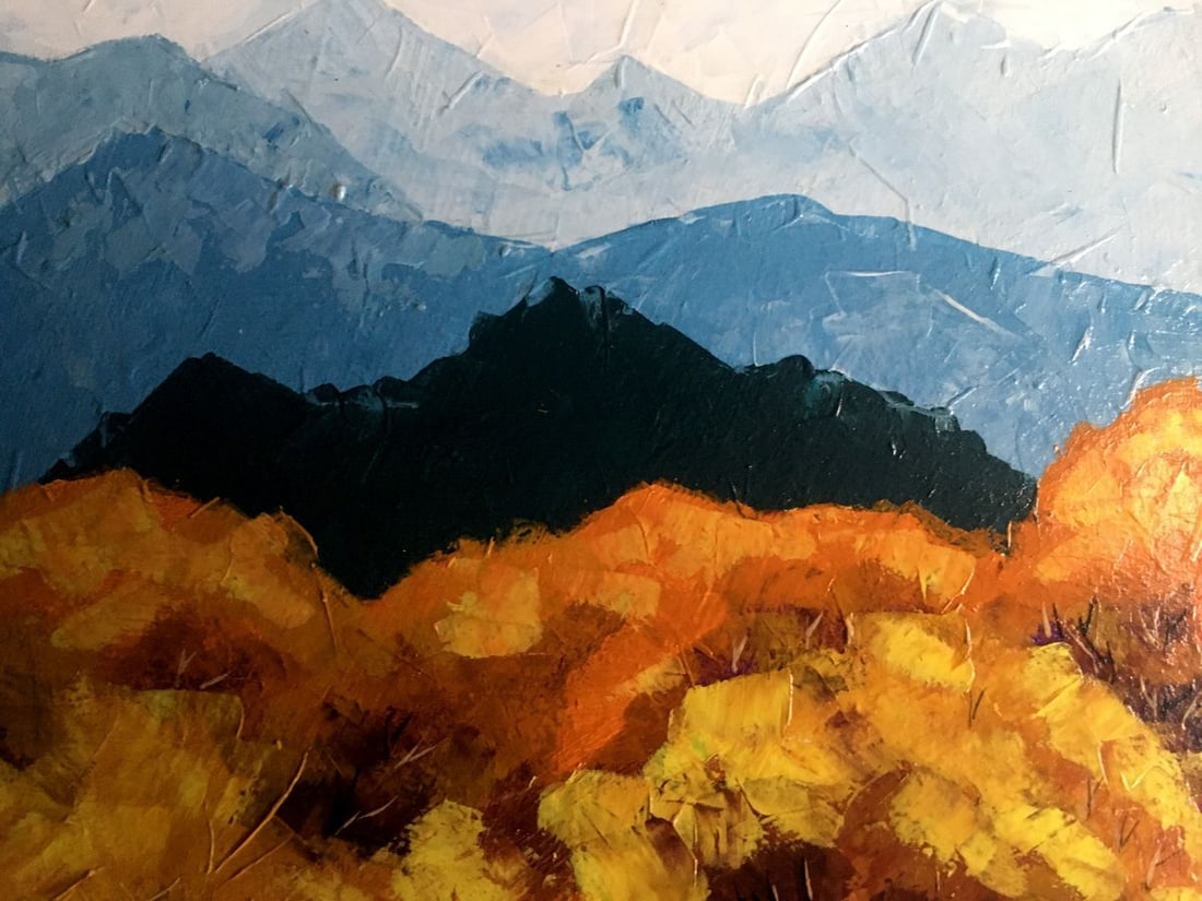 Oil painting Autumn mountains Zadorozhnya V. V. - 5