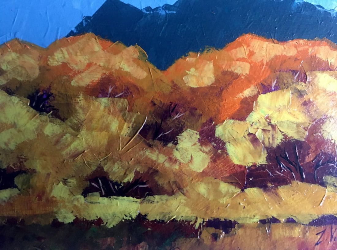 Oil painting Autumn mountains Zadorozhnya V. V. - 8