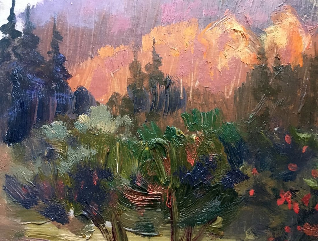 Oil painting Carpathian autumn Batrakov Vladimir Grigorievich - 8