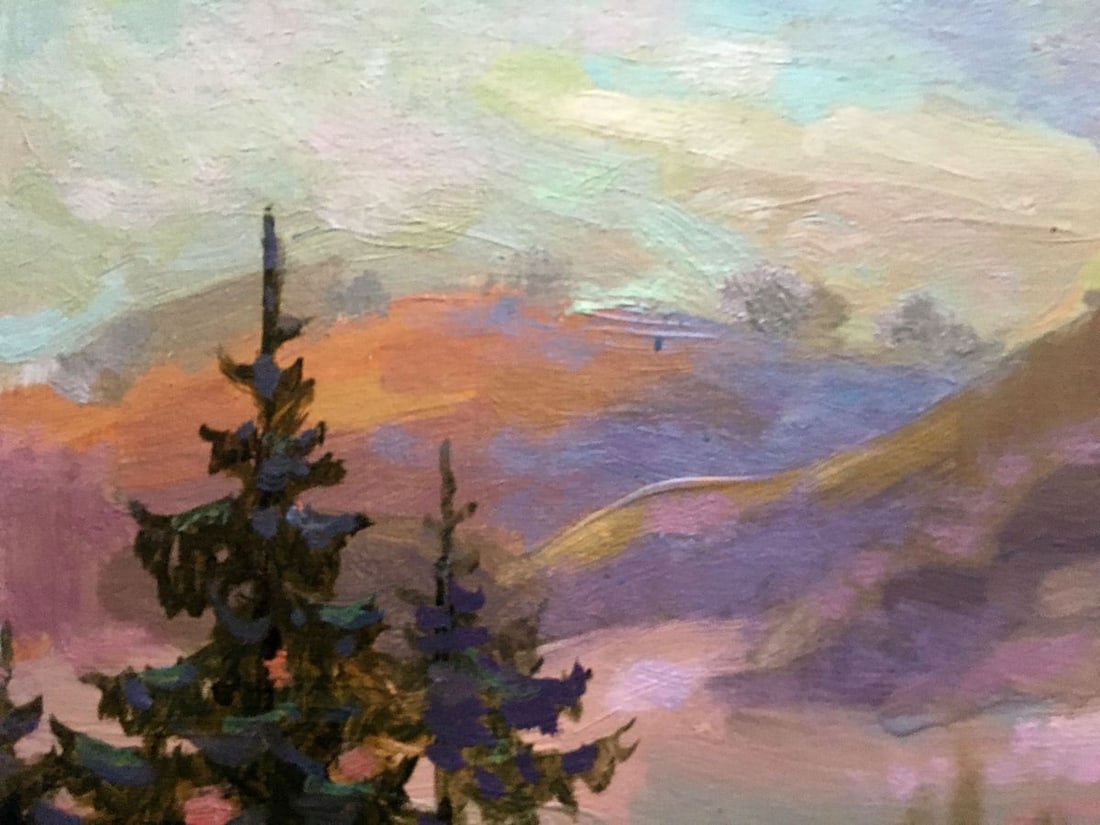 Oil painting Fog in the mountains Batrakov Vladimir Grigorievich - 5