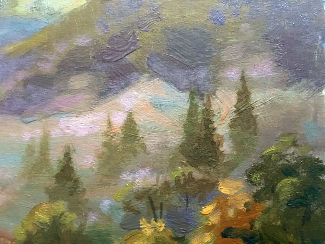 Oil painting Fog in the mountains Batrakov Vladimir Grigorievich - 7