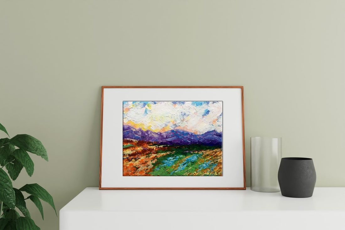 Oil painting Holidays in the mountains Zadorozhnya V. V. - 2