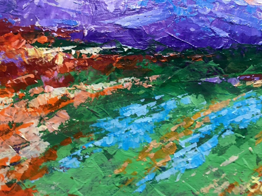 Oil painting Holidays in the mountains Zadorozhnya V. V. - 4