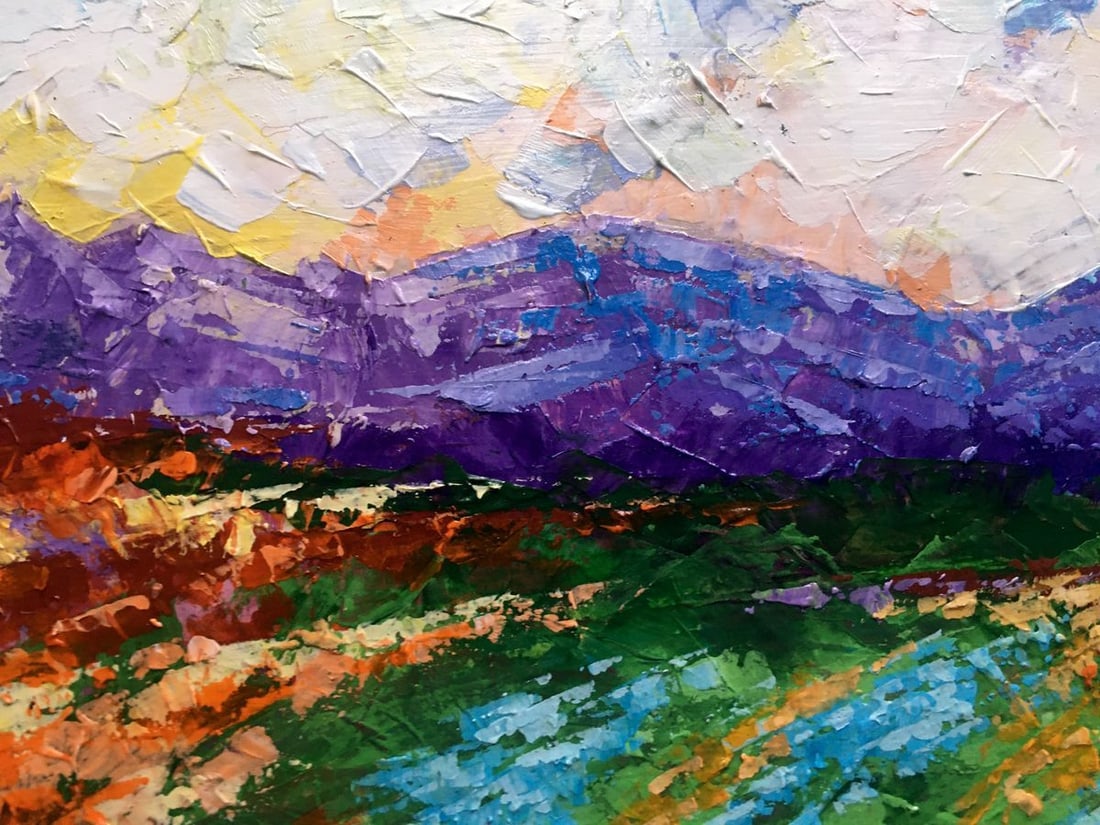 Oil painting Holidays in the mountains Zadorozhnya V. V. - 5